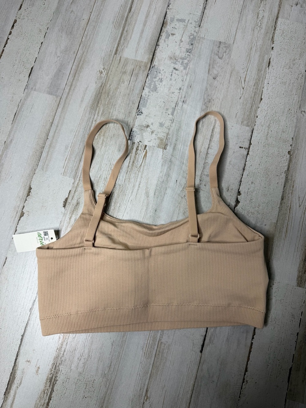 aerie Beige Ribbed Seamless Bralette - Picture 2 of 4